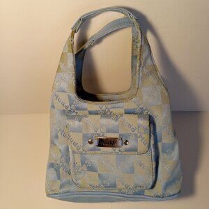 MUDD VINTAGE BAG TWO TONE SKY BLUE & GREY COLOR